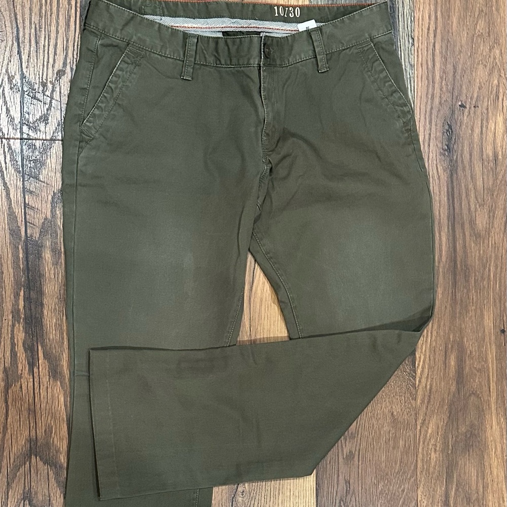 Lucky Brand Green Straight Leg Pants